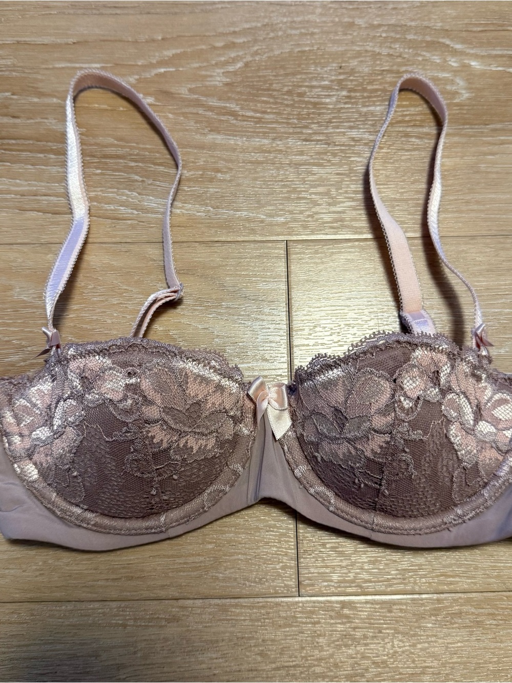 Adore Me purple lace bra